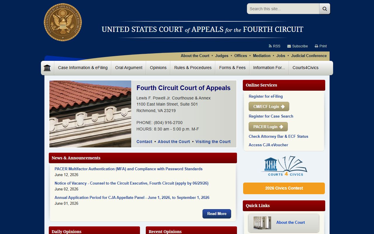 Newberry County Circuit Court appeal comparison with Fourth Circuit federal records
